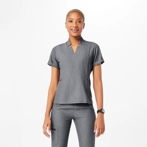 Figs Women's Graphite Inala Scrub Top
